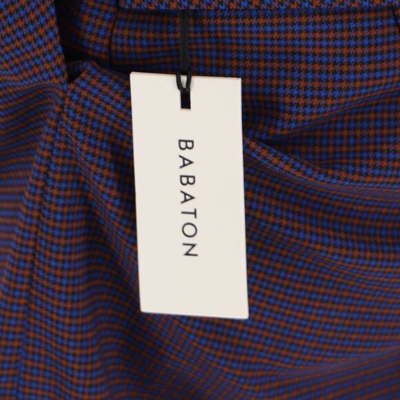 NWT ARITZIA BABATON Jethro Plaid Faux Twist Mini Skirt Asymmetric Purple Size 6 - Picture 8 of 10